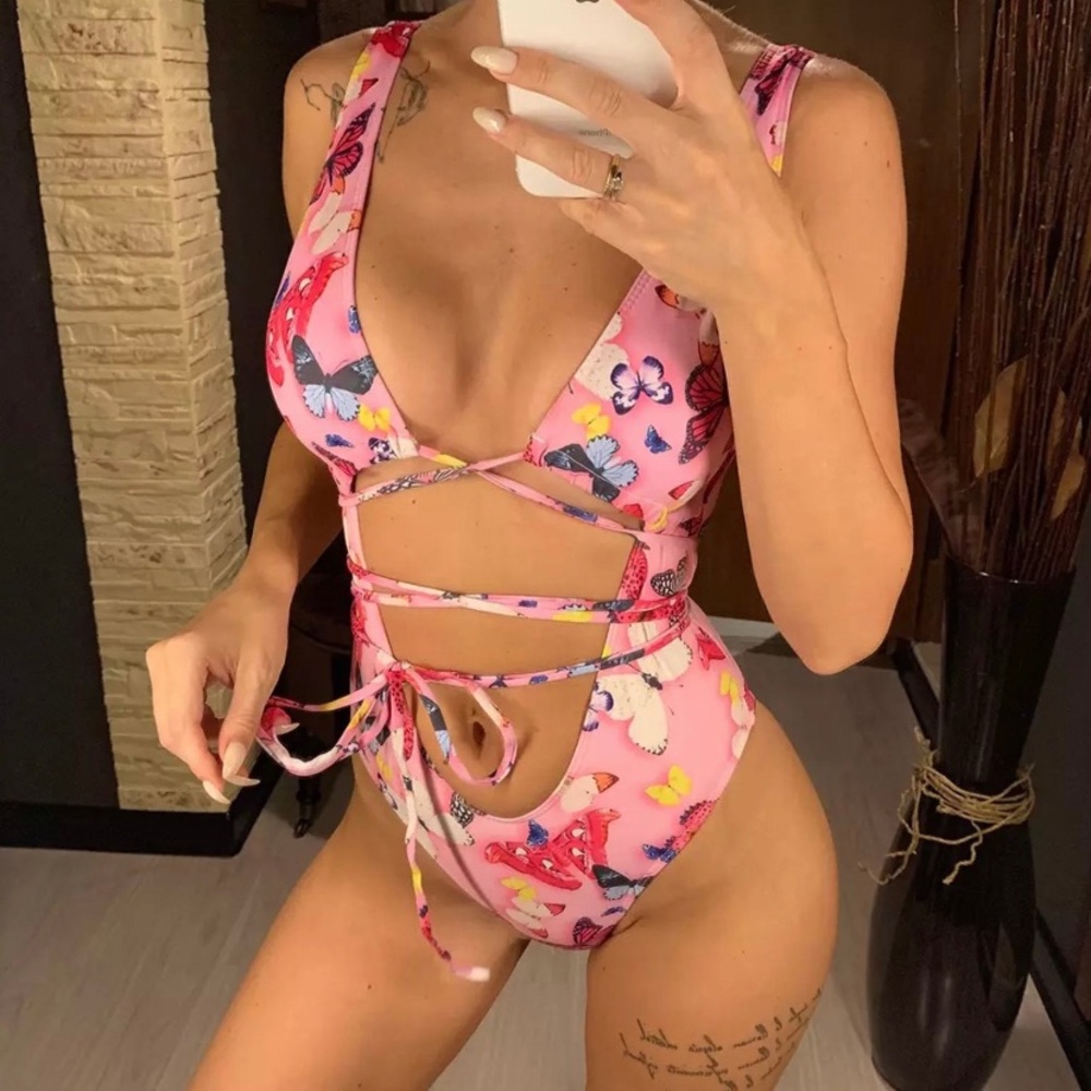 Sunkiss Palm Beach Miss Butterfly One Piece Swimsuit